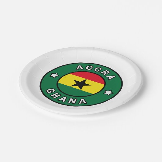 Accra Ghana Pappteller (Schrägansicht)
