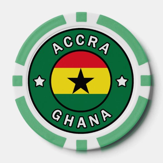 Accra Ghana Pokerchips (Vorderseite)