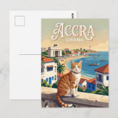 Accra Ghana Postkarte (Vorne/Hinten)