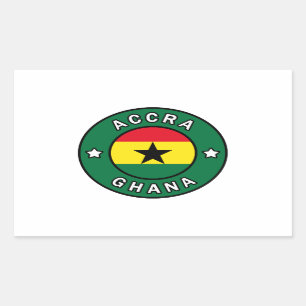 Accra Ghana Rechteckiger Aufkleber