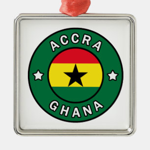 Accra Ghana Silbernes Ornament