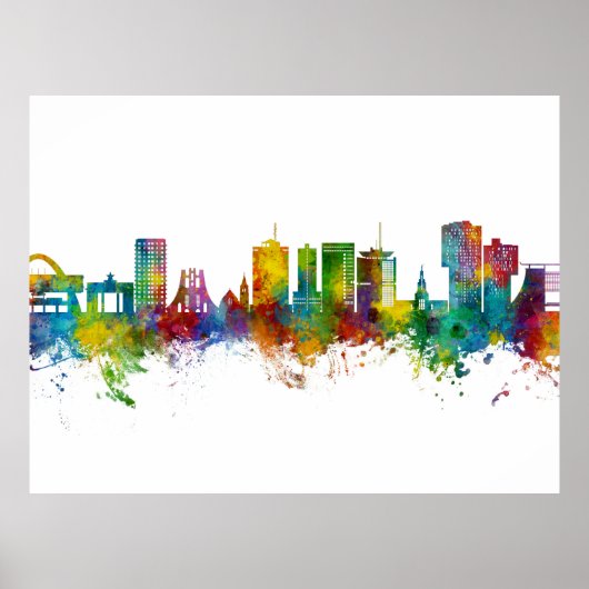 Accra Ghana Skyline Poster (Vorne)