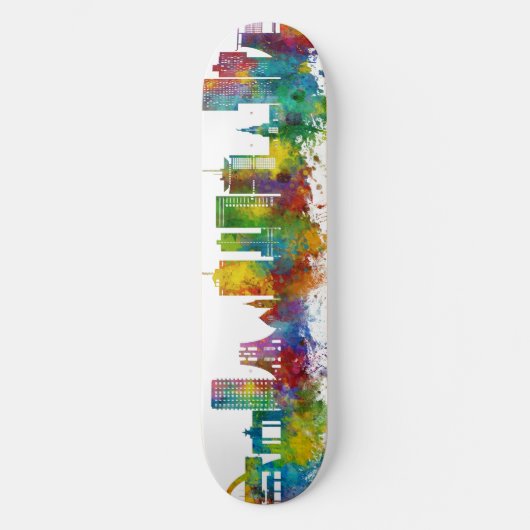 Accra Ghana Skyline Skateboard (Vorderseite)