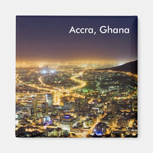 Accra, Ghana Themed Magnete Magnet (Vorne)