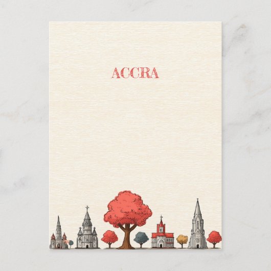 Accra Ghana Travel Postcard Postkarte (Vorderseite)