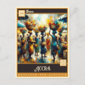 Accra, Ghana | Vintage Malerei Postkarte (Vorderseite)