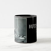 Acd-Hintern-SchnüffelnhundeTasse Zweifarbige Tasse (Mittel)