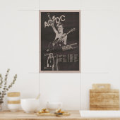 ACDC - 1978 Poster original NME - Rock n Roll (Küche)