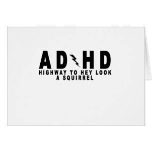 ACDC ADHD Landstraßen-he Blick ein Eichhörnchen!