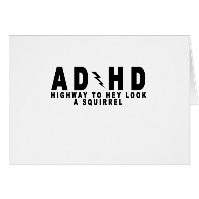 ACDC ADHD Landstraßen-he Blick ein Eichhörnchen! (Vorderseite (Horizontal))