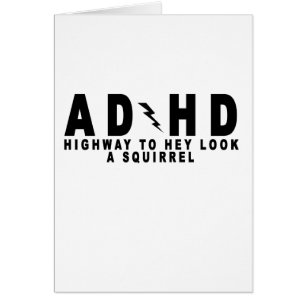 ACDC ADHD Landstraßen-he Blick ein Eichhörnchen!