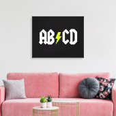 ACDC Gelber Bolzen Leinwanddruck (Insitu (Wohnzimmer))
