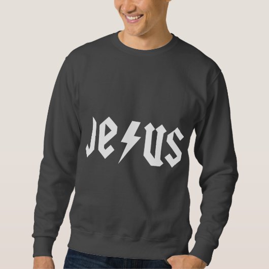 ACDC Jesus Sweatshirt (Vorderseite)