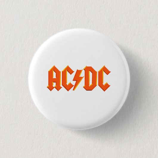 ACDC Musikband Button (Vorderseite)