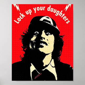 ACDC-Musikplakate Vintag Poster