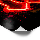 ACDC Rock Band Logo Poster (Ecke)