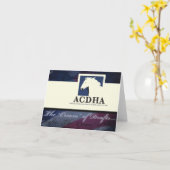 ACDHA Logo Note Card Karte (Gelbe Blume)