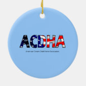 ACDHA Sahnepferdeweihnachtsverzierung Keramik Ornament (Hinten)