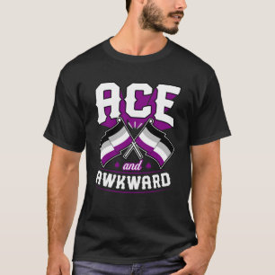 Ace and Awkward Niedlich Asexual Prilag ace Aesth T-Shirt