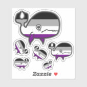 Ace ängstliches, aber stolzes Whale-Aufkleber Aufkleber (Blatt)