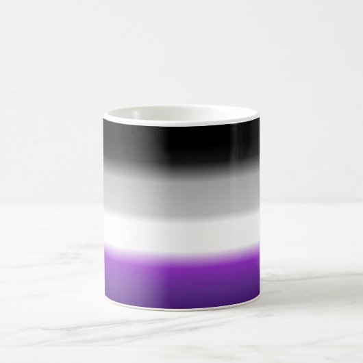 Ace asexual Gradient Pride Flag: Horizontaler Stre Kaffeetasse (Mittel)