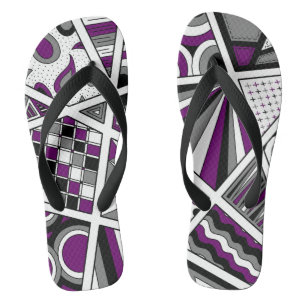 Ace Asexual Pride Zen Doodle Badesandalen