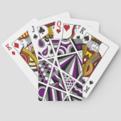 Ace Asexual Pride Zen Doodle Spielkarten (Rückseite)