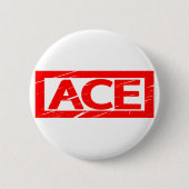 Ace Briefmarke Button (Vorderseite)