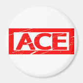 Ace Briefmarke Magnet (Vorne)