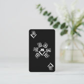 Ace-Card-Stil gegenüber Visitenkarte (Stehend Vorderseite)