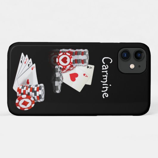 Ace Cards iPhone Case (Rückseite (Horizontal))