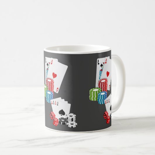 Ace Cards-Tasse Kaffeetasse (VorderseiteRechts)