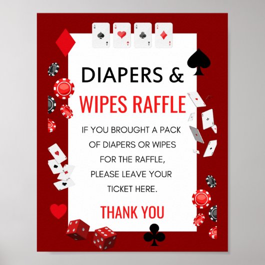 Ace Casino Baby Showspielzeichen Poster (Vorne)