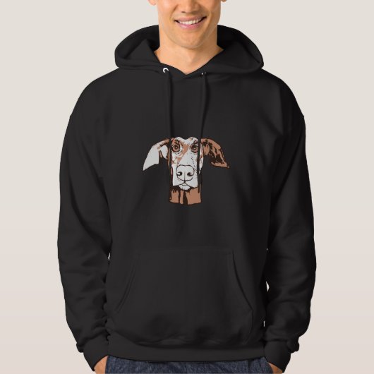 Ace den Dobermann Hoodie (Vorderseite)
