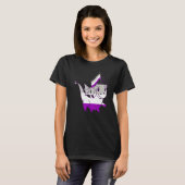Ace Dragon asexual Flag Lgbqa Ace asexual Stolz as T-Shirt (Vorne ganz)