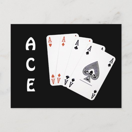 ACE Einstellung + Engagement = Exzellenz Postkarte (Vorderseite)