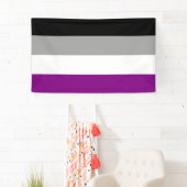 Ace-Flag (Asexualität) Banner (Insitu)