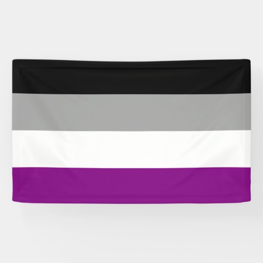 Ace-Flag (Asexualität) Banner (Horizontal)