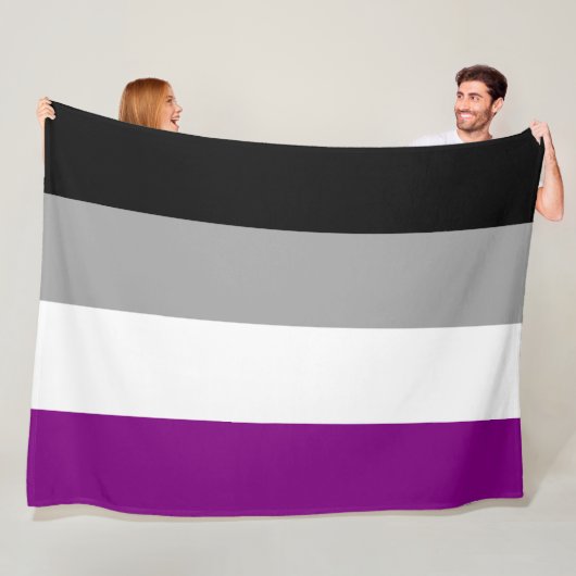 Ace-Flag (Asexualität) Fleecedecke (Beispiel)