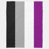 Ace-Flag (Asexualität) Fleecedecke (Vorderseite)