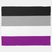 Ace-Flag (Asexualität) Fleecedecke (Vorderseite (Horizontal))