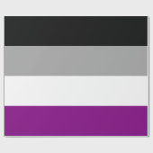 Ace-Flag (Asexualität) Geschenkpapier (Flach)