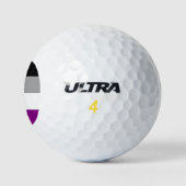 Ace-Flag (Asexualität) Golfball (Logo)