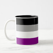 Ace-Flag (Asexualität) Zweifarbige Tasse (Links)