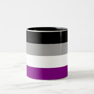 Ace-Flag (Asexualität) Zweifarbige Tasse