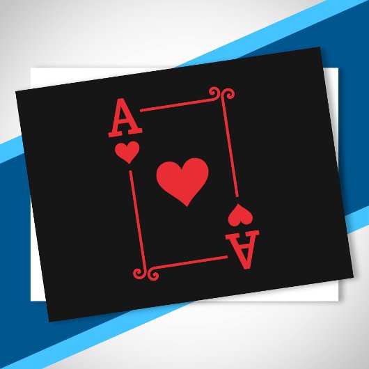Ace Hearts Anzug spielen Karten modern