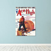 Ace High Magazine Cover 2 Leinwanddruck (Insitu (Holzboden))