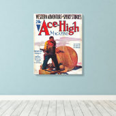Ace High Magazine Cover 2 Leinwanddruck (Insitu (Holzboden))