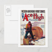 Ace High Magazine Cover 2 Postkarte (Vorne/Hinten)