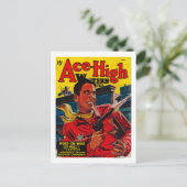 Ace High Magazine Cover 3 Postkarte (Stehend Vorderseite)